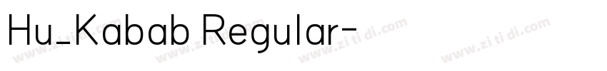 Hu_Kabab Regular字体转换